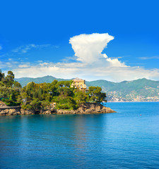Fototapeta premium mediterranean landscape with blue sky