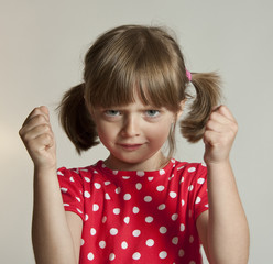 angry little girl