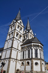 Fototapeta na wymiar Boppard jest kościół św Severusa (Niemcy)
