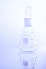 laboratory glass material on a white background