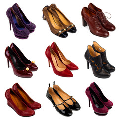 Multicolored female shoes-9