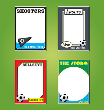 Soccer Trading Card Picture Frames