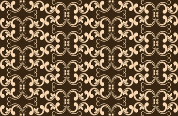 Abstract floral seamless pattern