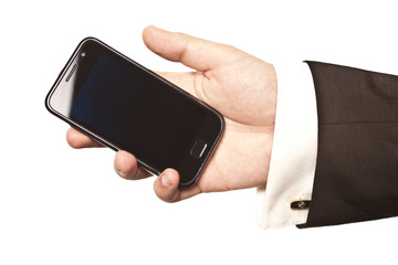 Businessman using a smartphone