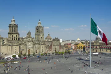 Peel and stick wall murals Mexico zocalo in mexico city