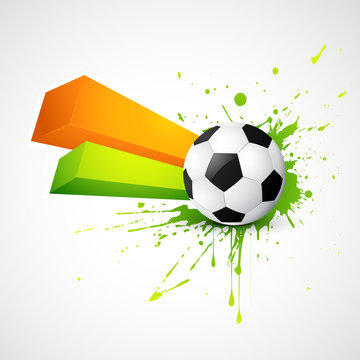 abstract style football design