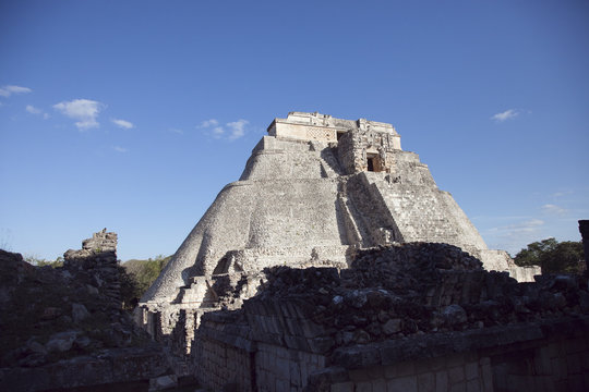 mayan ruins at uxmal, mexico