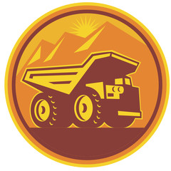 Mining Dump Truck Retro