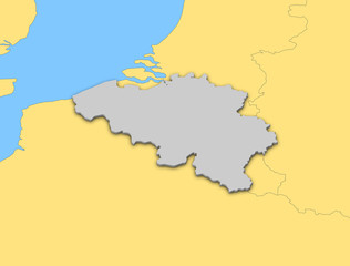 Map of Belgium