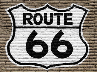 Route 66 wall