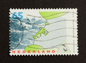 HOLLAND - CIRCA 1980: Stamp printed in the Netherlands