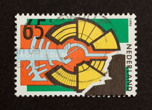 HOLLAND - CIRCA 1990: Stamp printed in the Netherlands