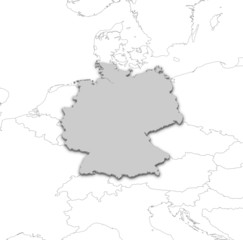 Obraz premium Map of Germany