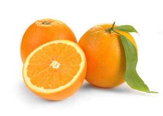 Fototapeta na wymiar Orange with segments
