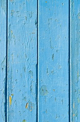 Bretterwand, verwittert, blau