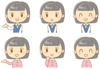 女性（普段着／制服）