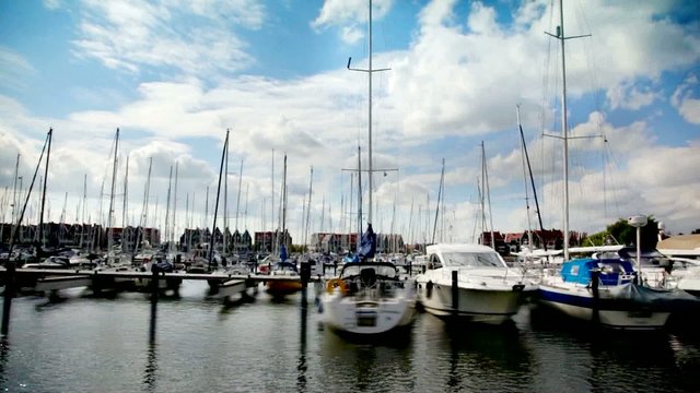 sail boats by Volendam (Netherlands)