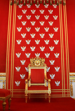 Throne of polish king in Warsaw castle