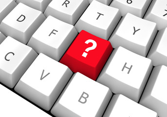 computer keyboard question mark