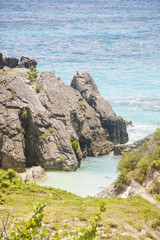 Boulders in Surf on Coast of Bermuda