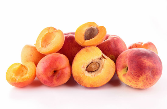 apricot and peach