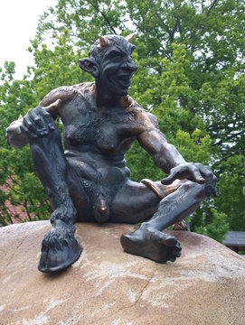 Teufel am Hexentanzplatz bei Thale im Harz