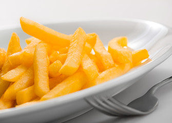 fried potatoes on plate