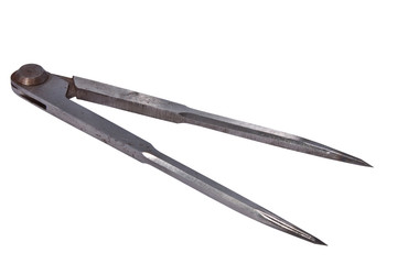 Drawing meter on white background.