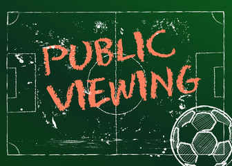 public viewing, vector illustration
