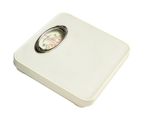 Weight scale isolated on white background