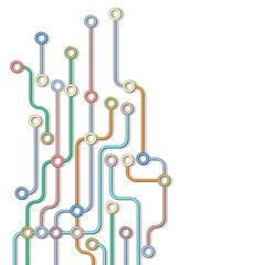 Abstract subway map