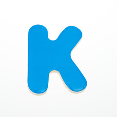 wooden toy letter k