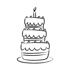 Drawing of cake