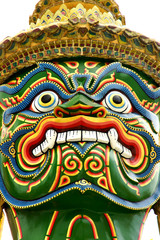 Isolated Demon Guardian of Grand Palace, Bangkok