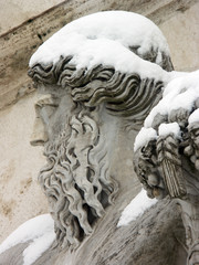 Roma innevata