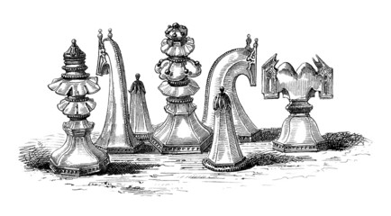 Chess - Échecs - Schach - 12th-13th century © Erica Guilane-Nachez