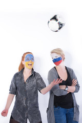 Football soccer fans winner vs loser