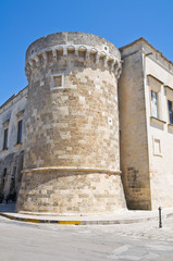 Fototapeta na wymiar Aragonii Castle of Martano. Puglia. Włochy.