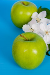 Apples and white flowers