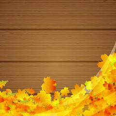 Naklejka na ściany i meble Vector illustration of an autumnal background