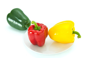 Sweet pepper three colors
