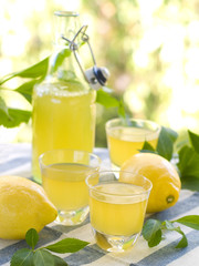 Lemon liqour (limoncello)