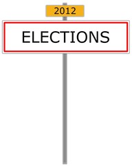 Elections entrée de village