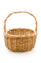 Fototapeta na wymiar empty woven basket