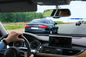 car going on highway