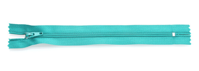 Green zipper isolated on white © Africa Studio