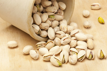 Brown and Green Pistachio