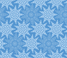 seamless pattern with snowflake, background, print