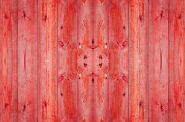 old wood plank in red color