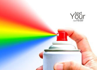 Spray a rainbow